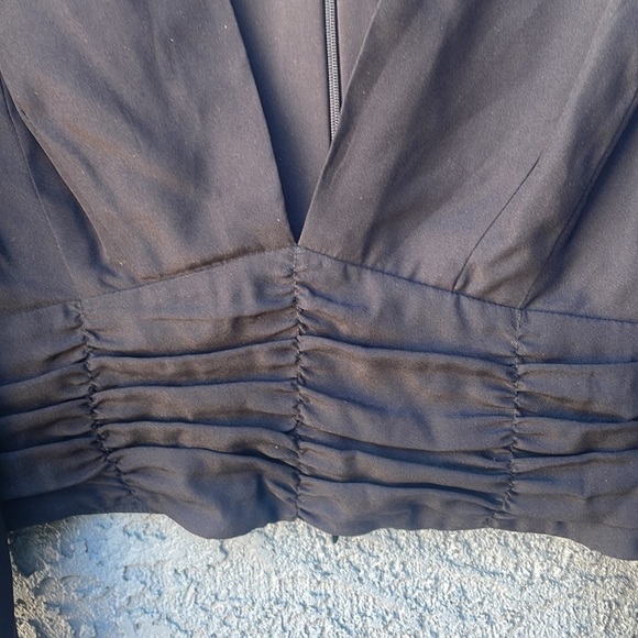 FIVESEVENTYFIVE cropped long sleeve blouse Black size Small - Picture 3 of 8